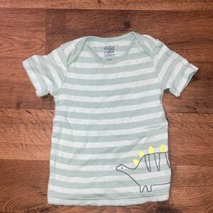 Carter's Green and Yellow Tee Dinosaur Graphic